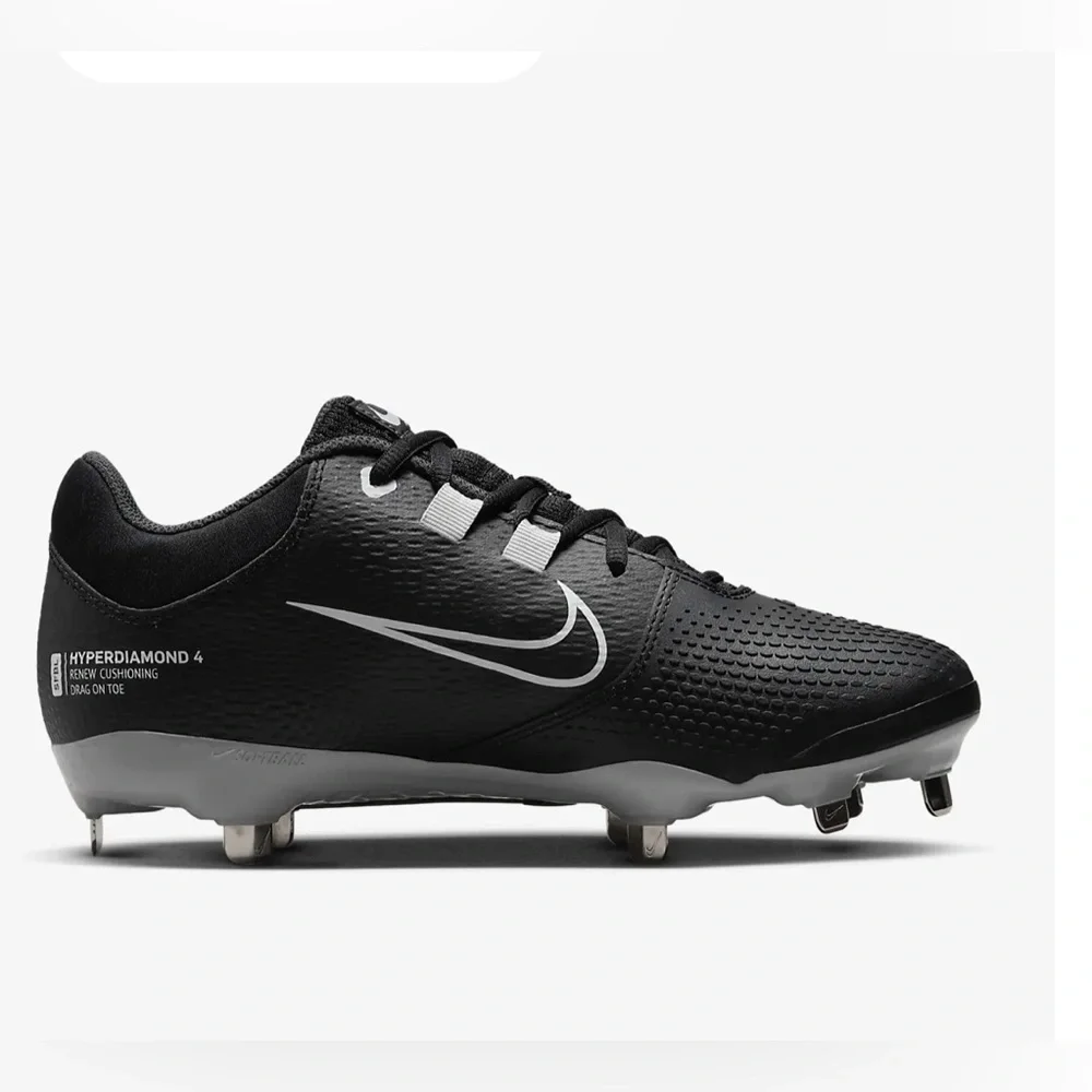 NIKE HYPERDIAMOND 4 PRO WOMEN’S SOFTBALL CLEATS NEW BLACK CZ5920-010